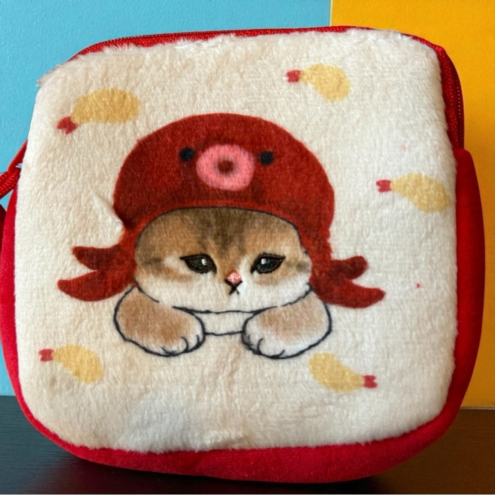 Authentic Mofusand Octopus Cat Plush Zip Pouch | Kawaii Japan Import